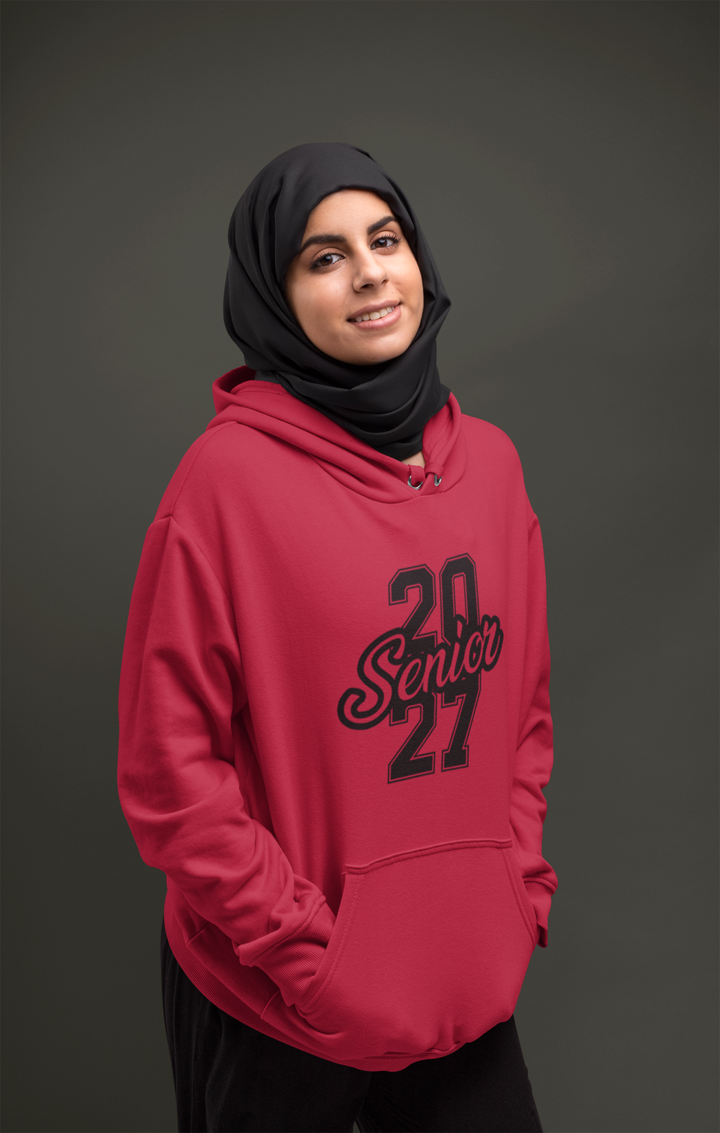 Class of 2027 Success Graduation Hoodie – Black Graphic