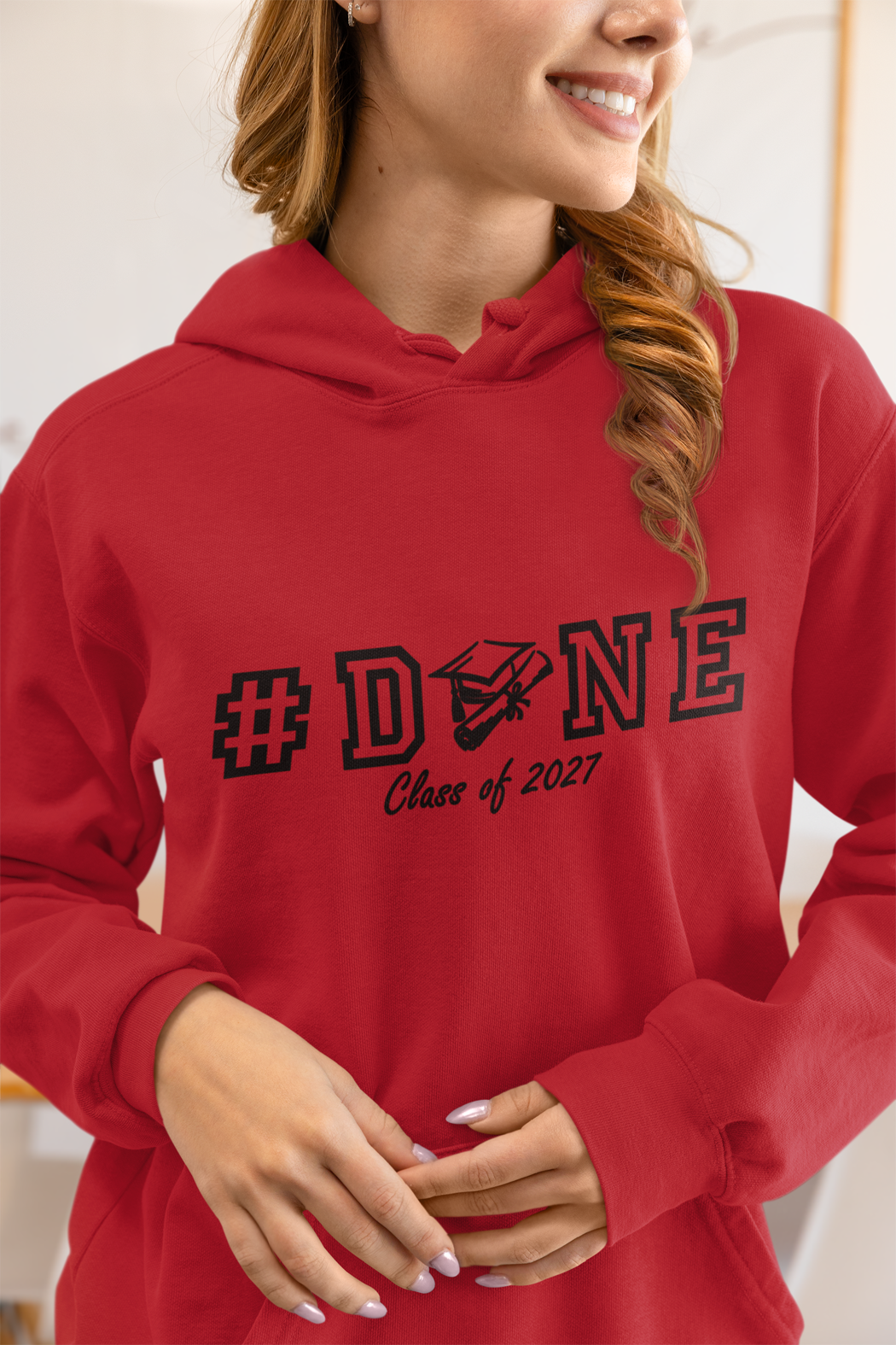 #DONE Class of 2027 Graduation Hoodie – Black Graphic
