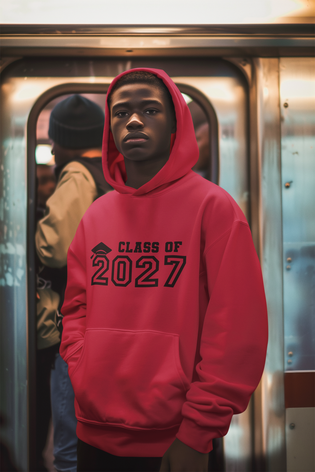 Class of 2027 Graduation Hoodie – Black Graphic