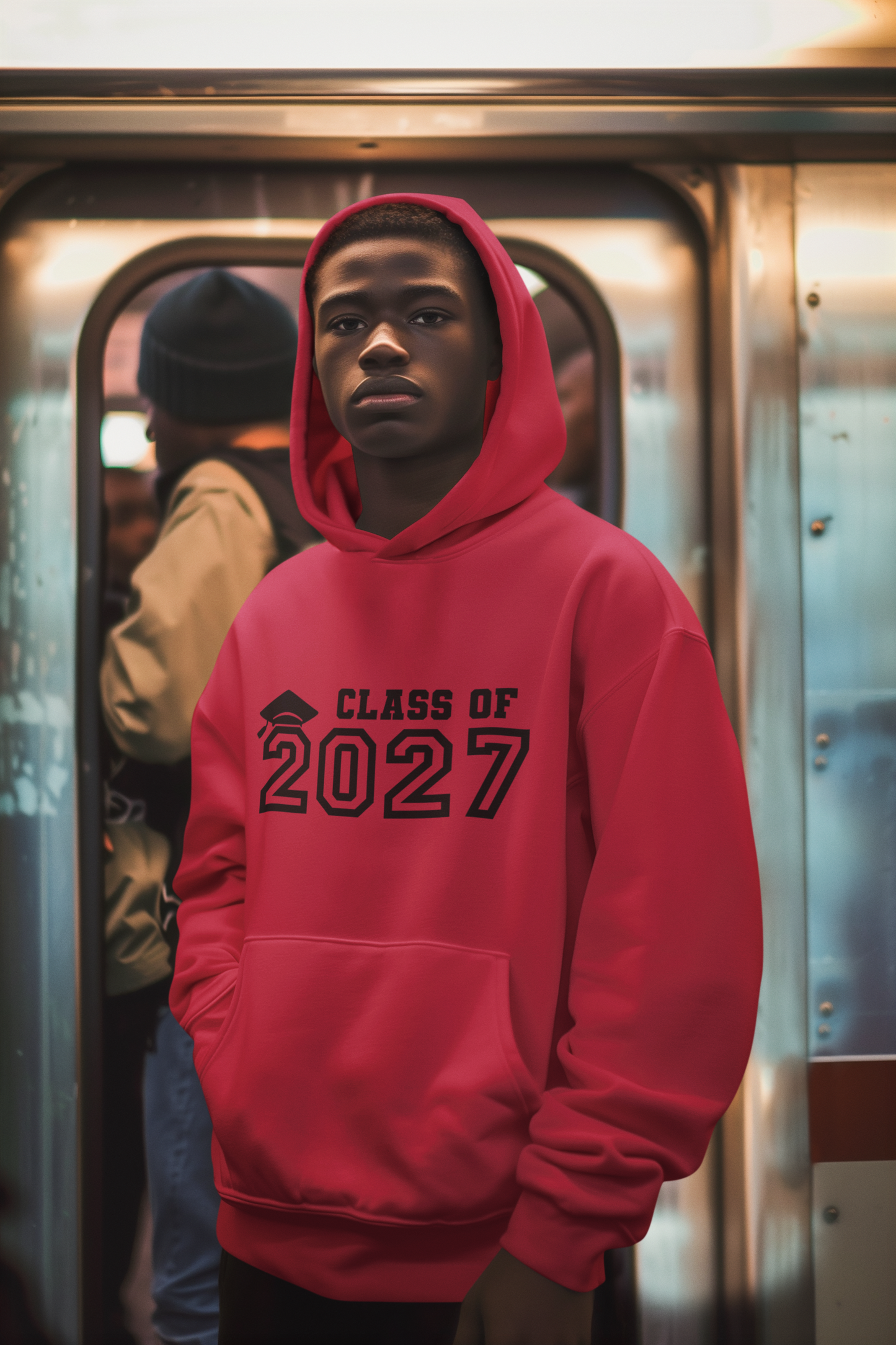 Class of 2027 Graduation Hoodie – Black Graphic