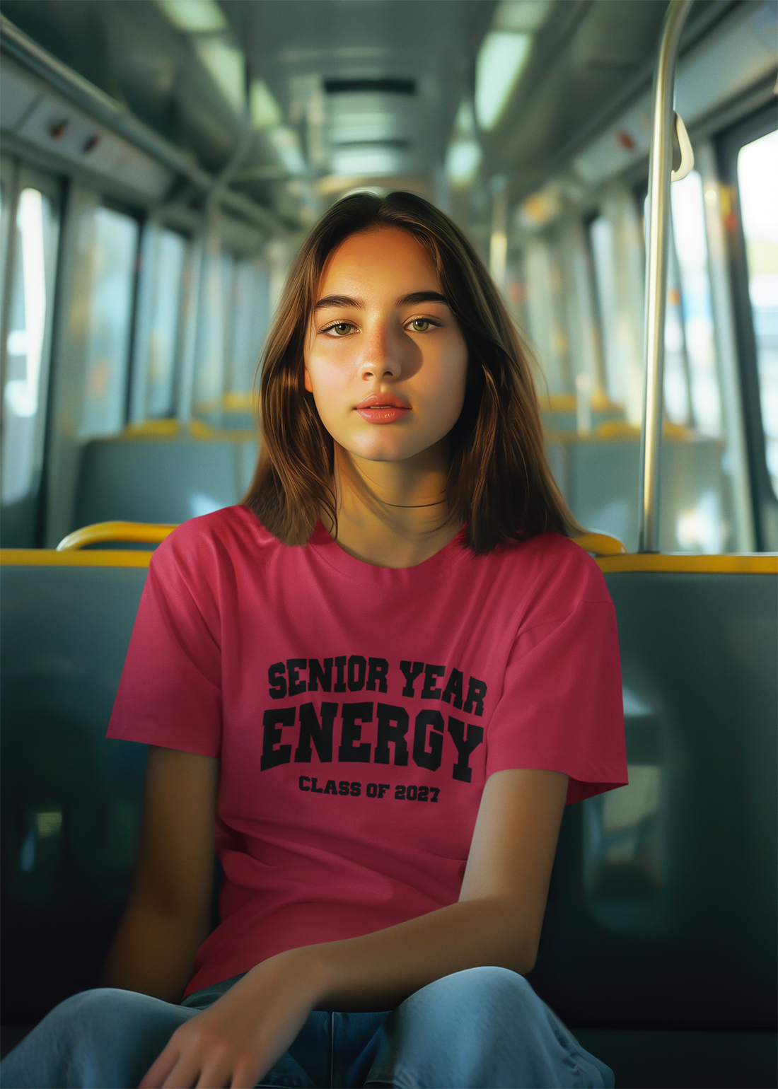 Senior Year Energy Class of 2027 T-Shirt – Black Graphic