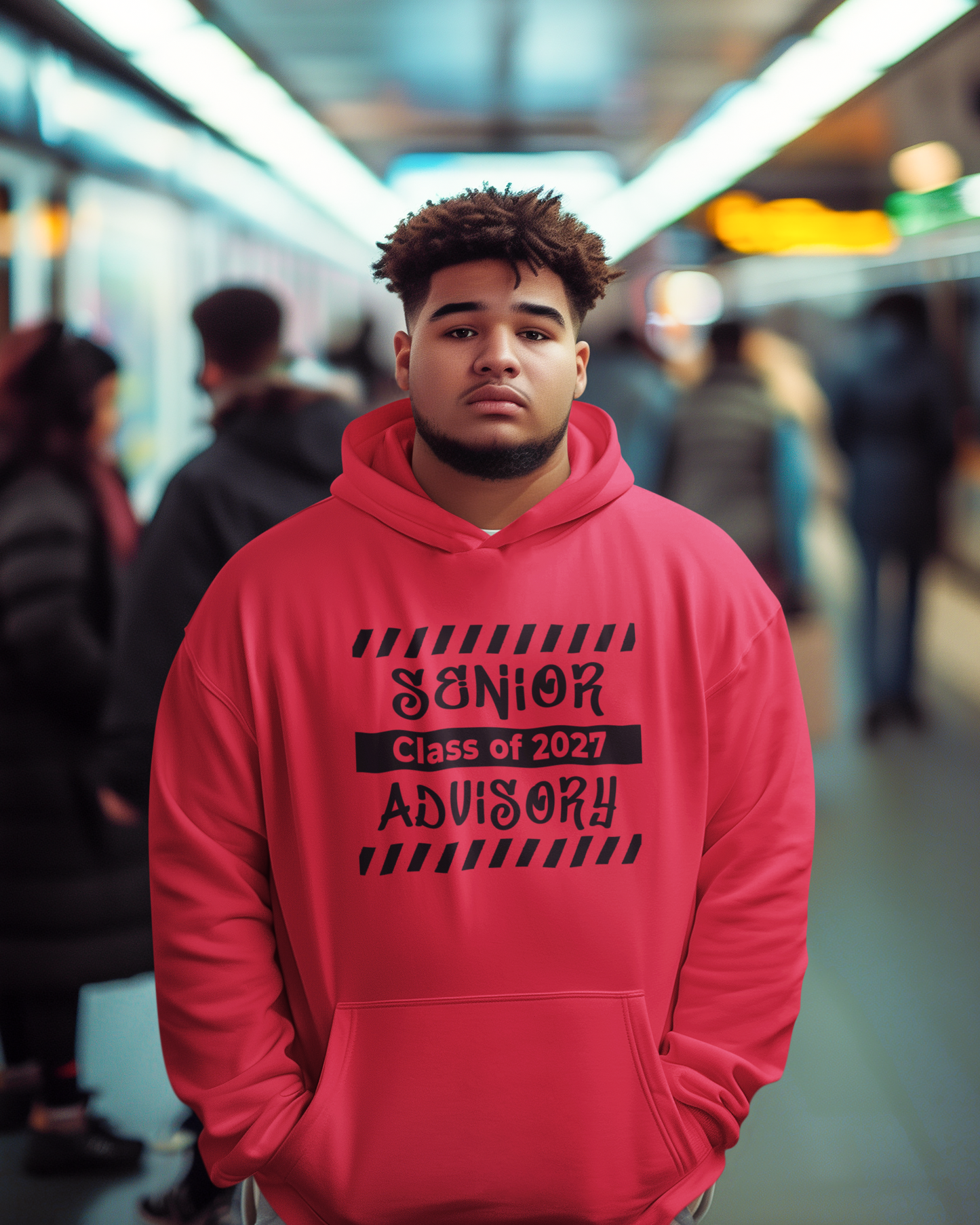 Senior Advisory Class of 2027 Hoodie – Black Graphic