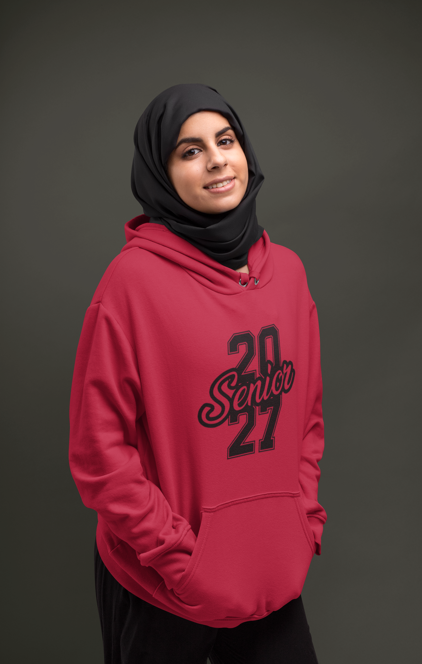 Class of 2027 Success Graduation Hoodie – Black Graphic