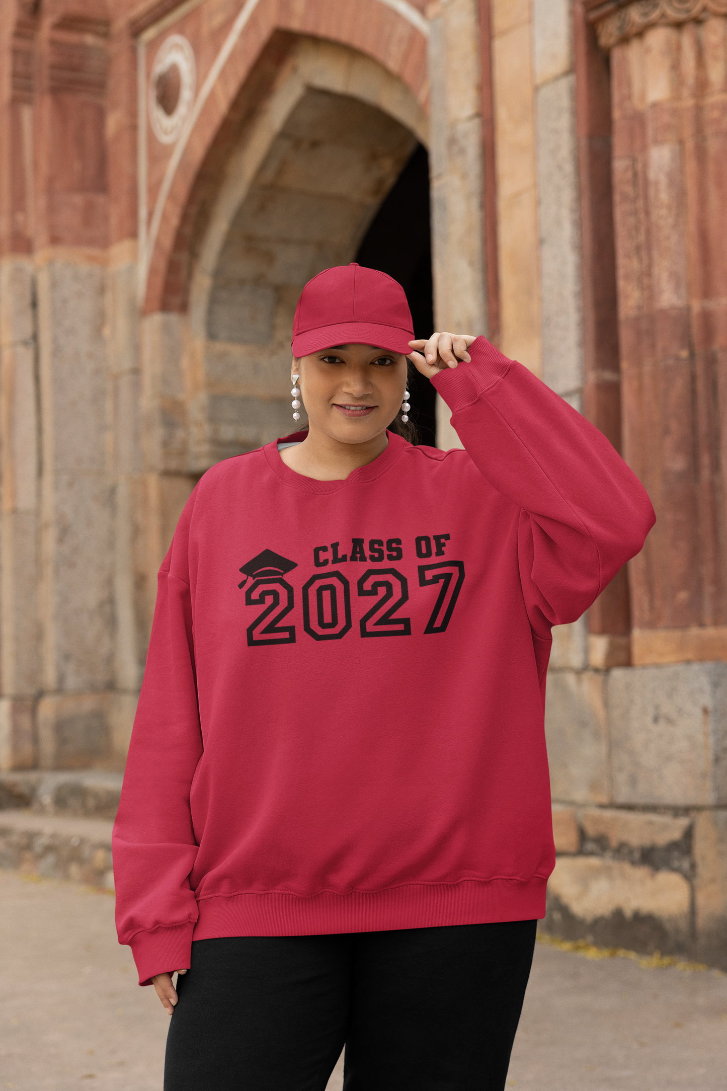 Class of 2027 Graduation Sweatshirt – Black Graphic