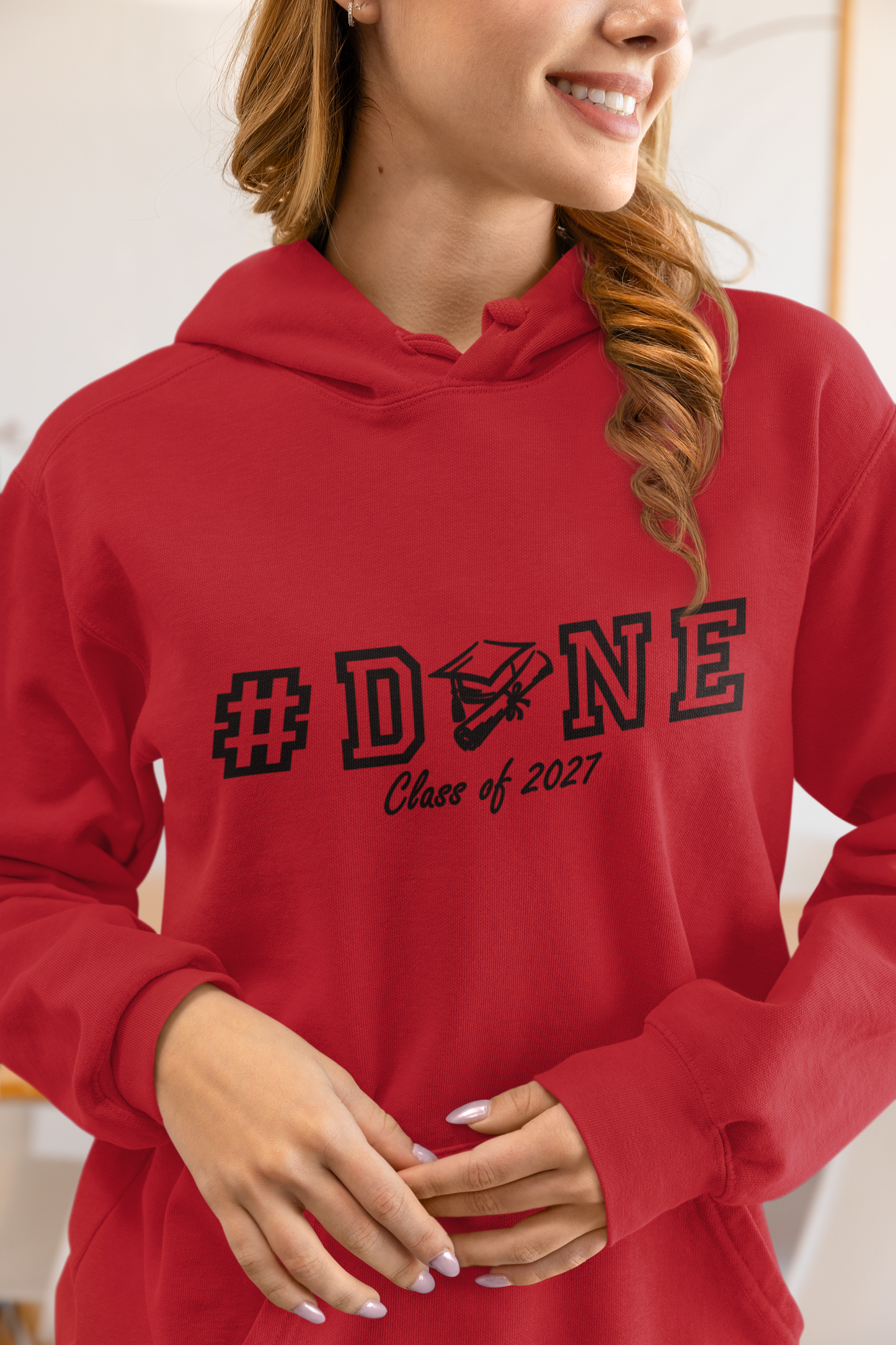 #DONE Class of 2027 Graduation Hoodie – Black Graphic