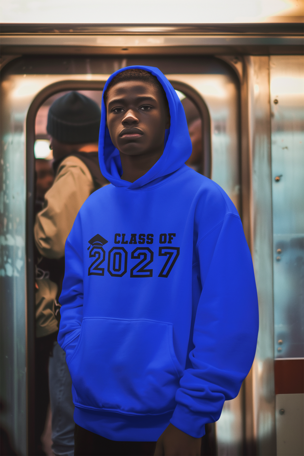 Class of 2027 Graduation Hoodie – Black Graphic