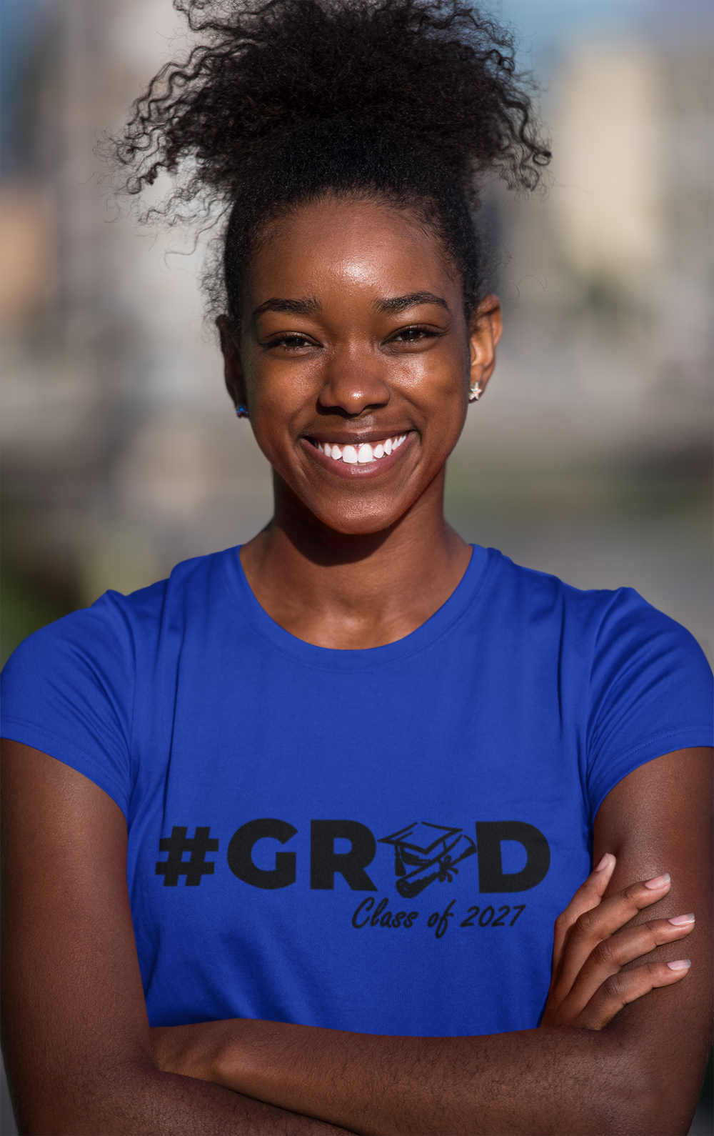#GRAD Class of 2027 Graduation T-Shirt – Black Graphic