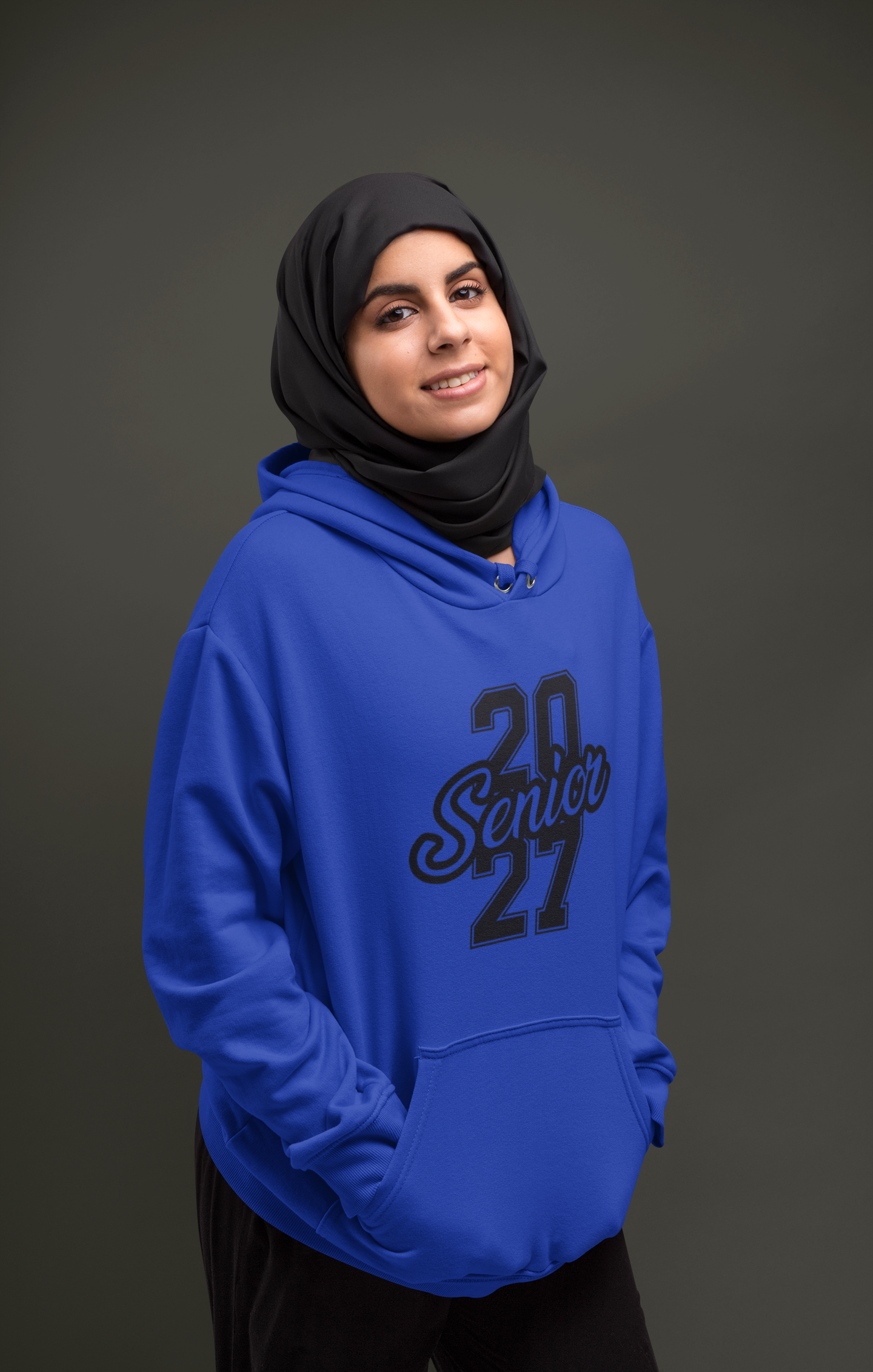 Class of 2027 Success Graduation Hoodie – Black Graphic