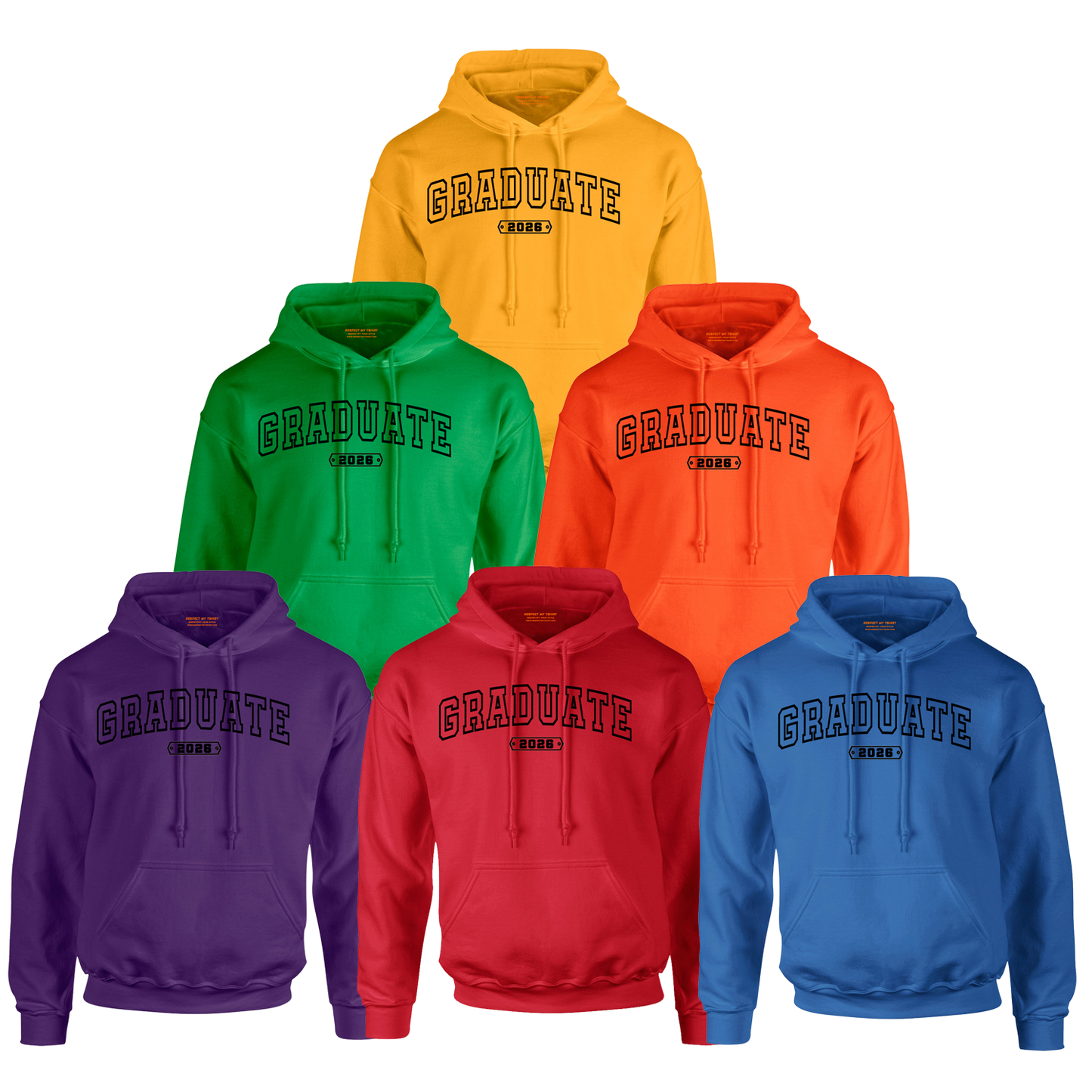 Graduate 2026 Hoodie – Black Design