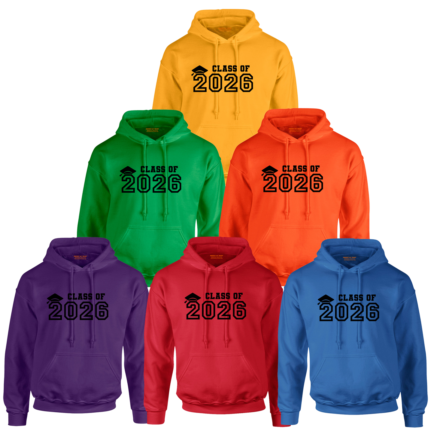 Class of 2026 Graduation Hoodie – Black Design