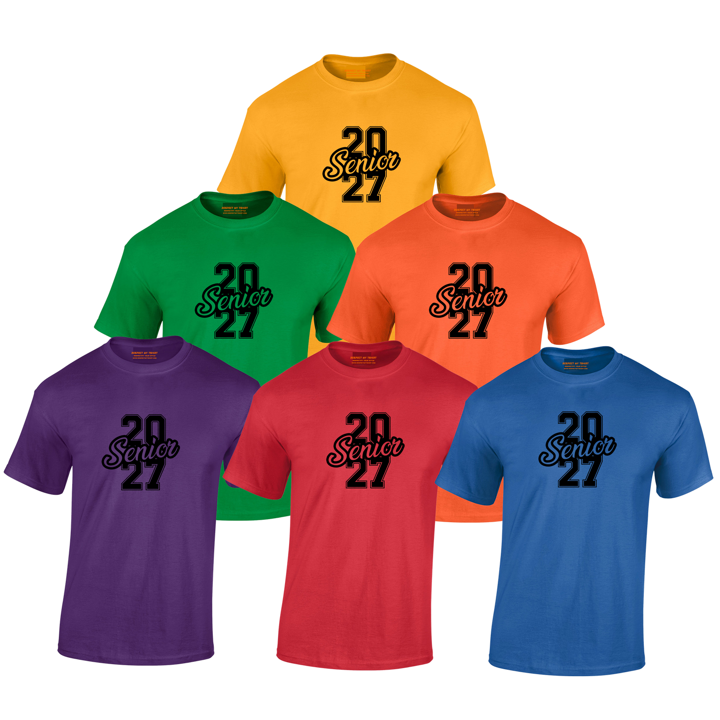 Class of 2027 Success Graduation T-Shirt – Black Graphic