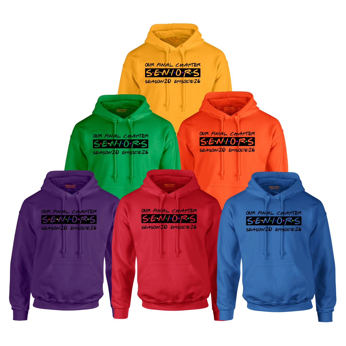 Final Chapter: Senior 2026 Graduation Hoodie – Black Design