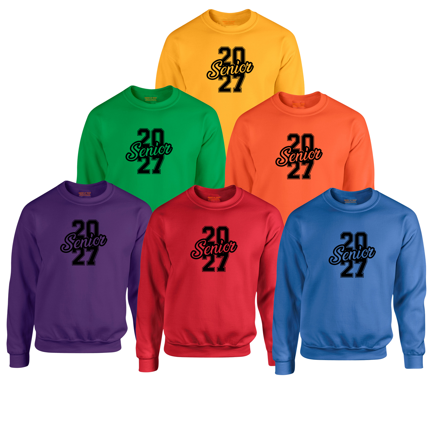 Class of 2027 Success Graduation Sweatshirt– Black Graphic