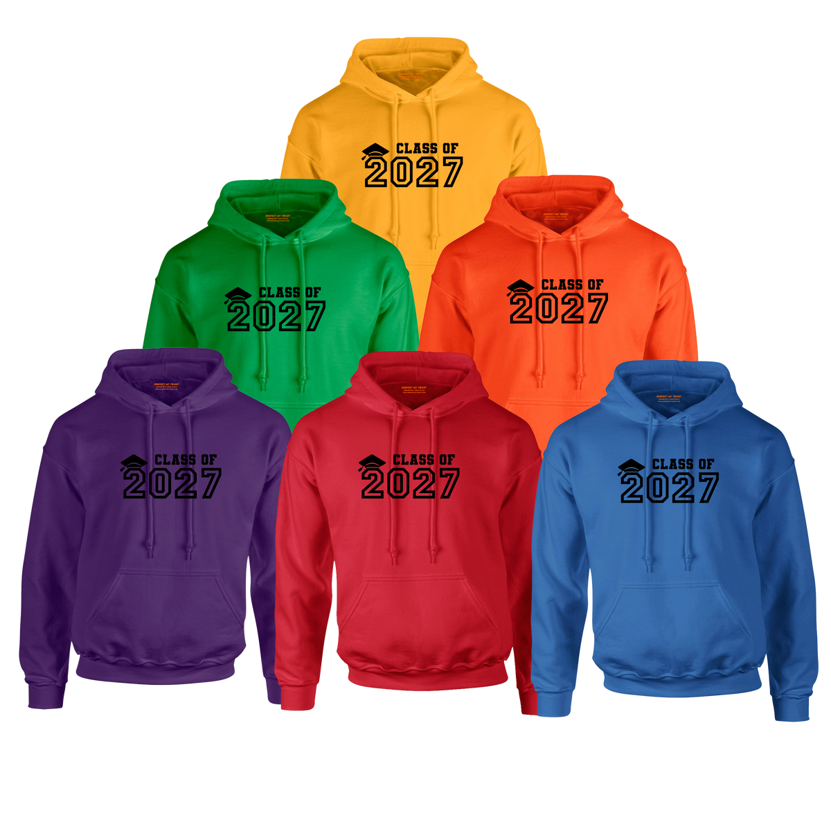 Class of 2027 Graduation Hoodie – Black Graphic