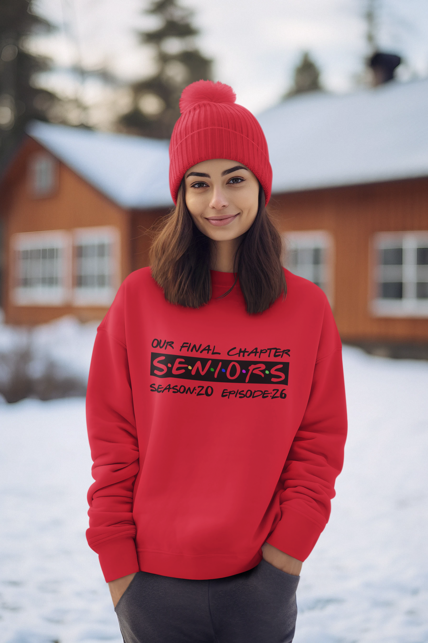 Final Chapter: Senior 2026 Sweatshirt, Black Design image 1