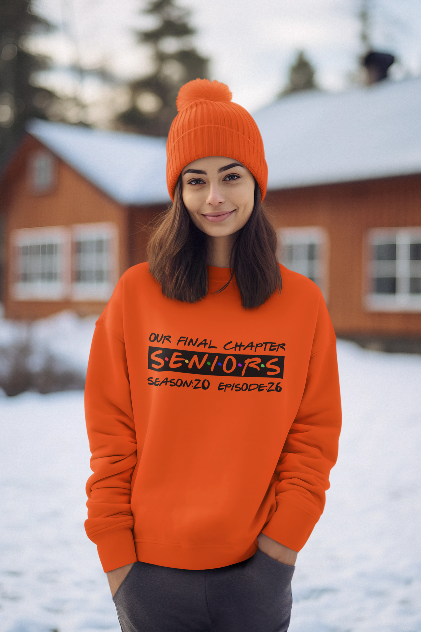 Final Chapter: Senior 2026 Sweatshirt, Black Design image 3
