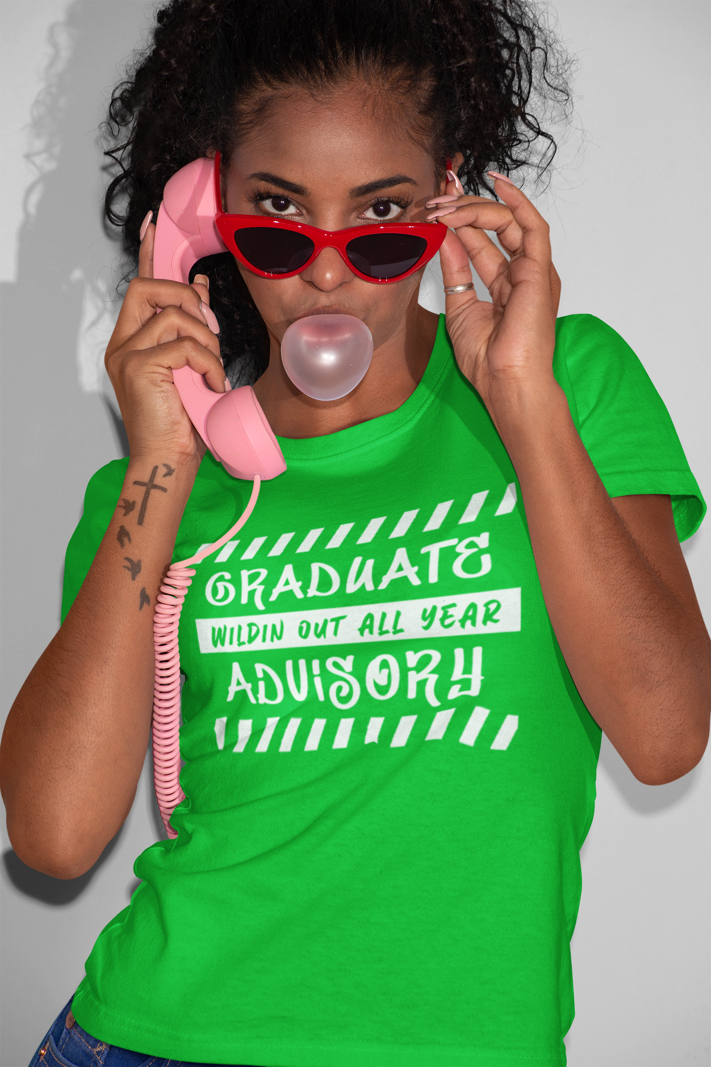 Graduate Advisory Wildin Out White Design Tshirt image 3