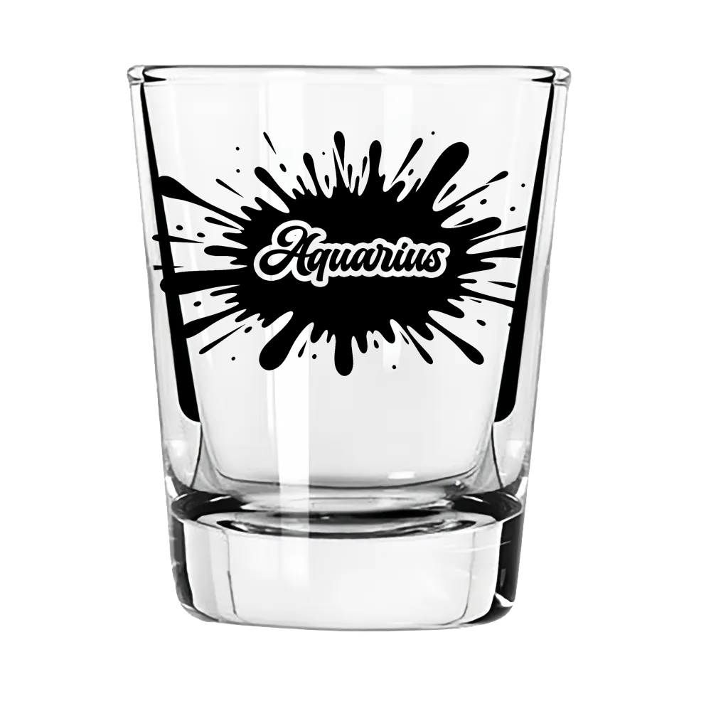Aquarius Zodiac Shot Glass | Ahead of the Trend. Always Has Been.