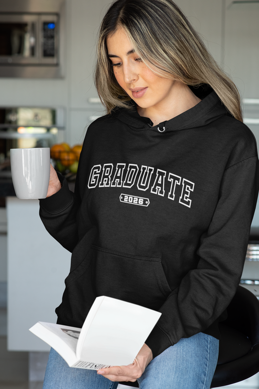 Graduate 2026 Hoodie – White Design