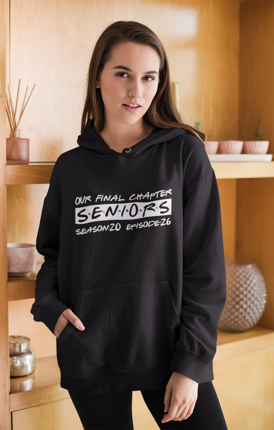 Final Chapter: Senior 2026 Graduation Hoodie – White Design
