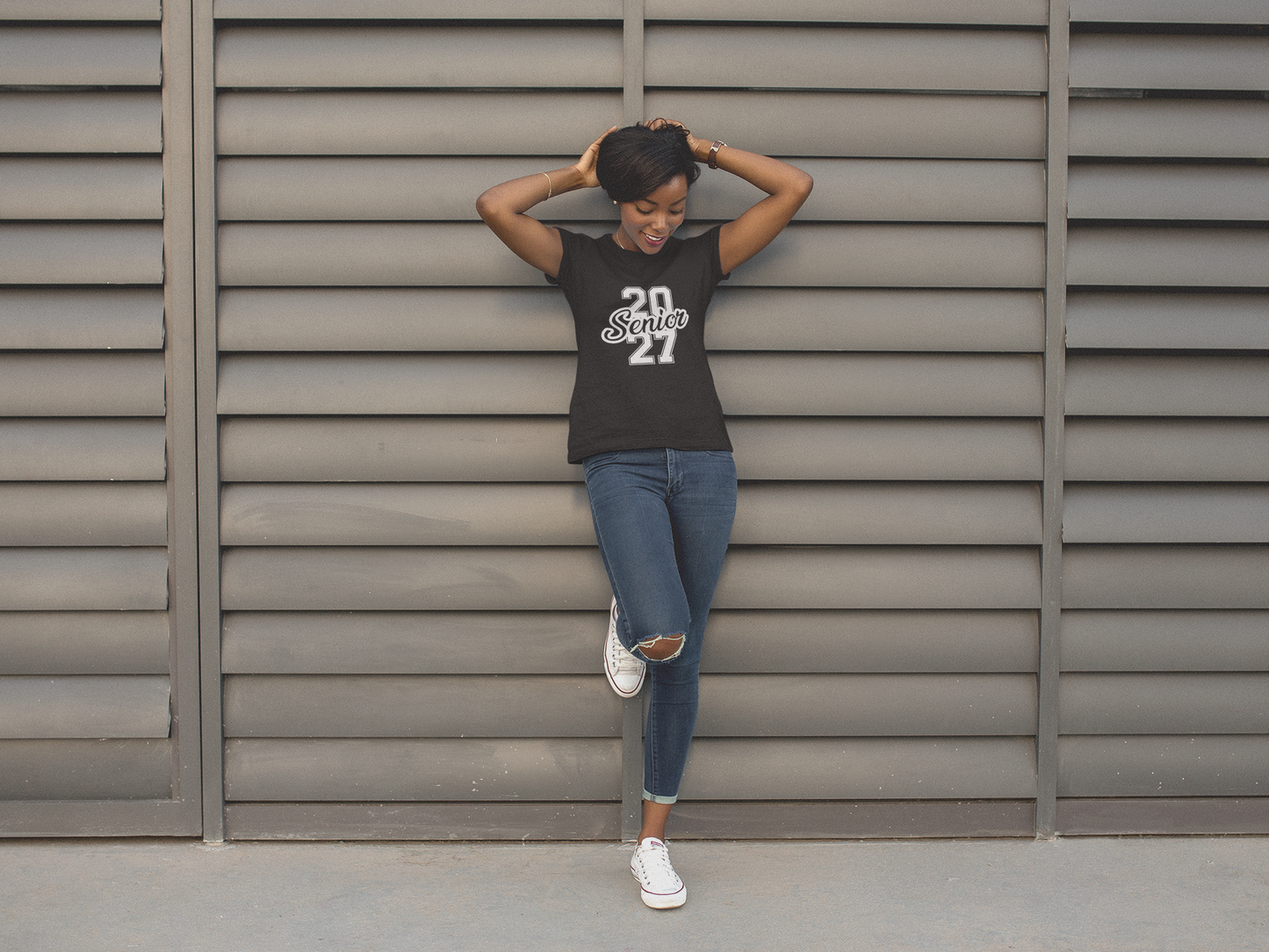 Class of 2027 Success Graduation T-Shirt – White Graphic