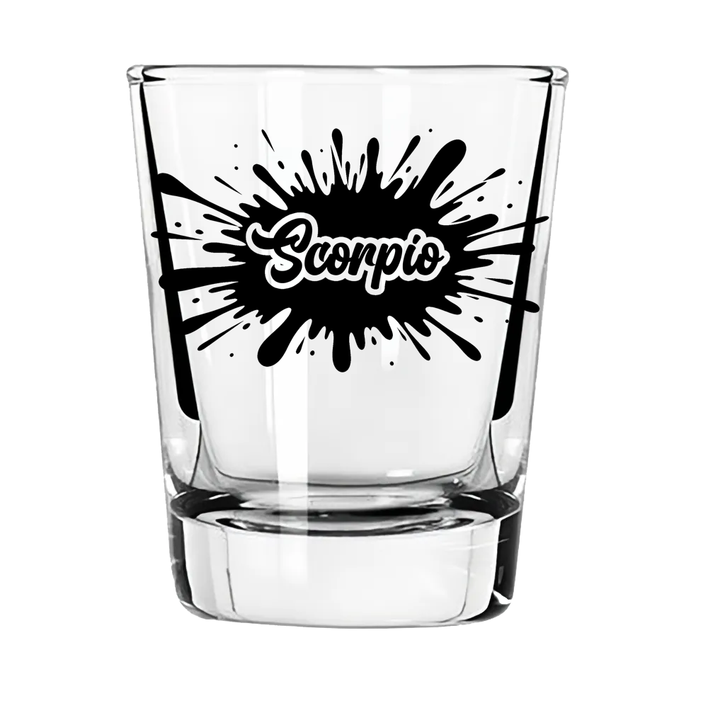 Scorpio Zodiac Shot Glass | Intense. Intentional. Unforgettable.
