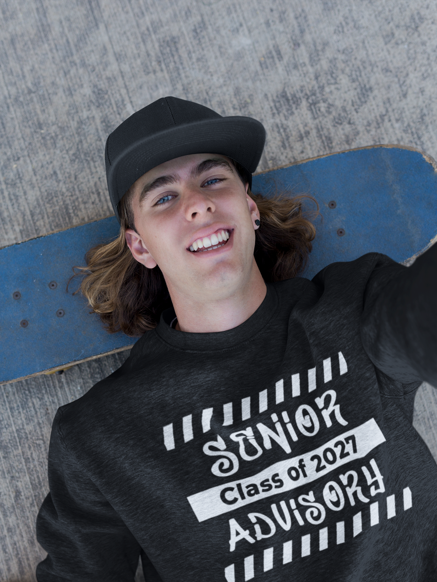 Senior Advisory Class of 2027 Sweatshirt – White Graphic