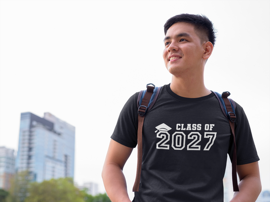 Class of 2027 Graduation T-Shirt – White Graphic
