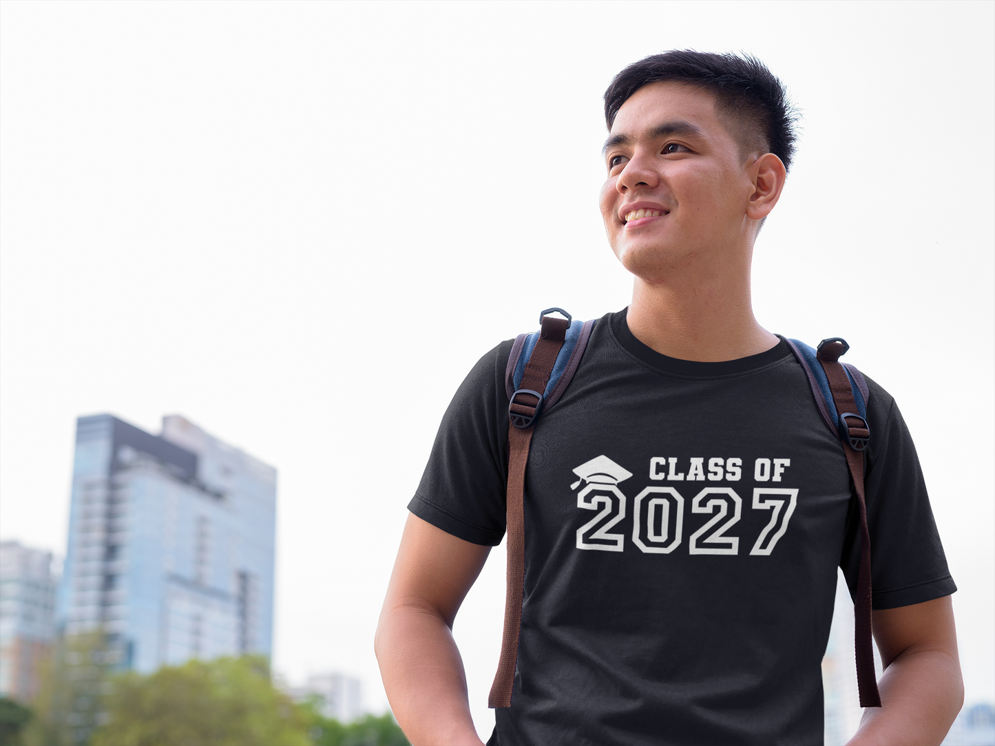 Class of 2027 Graduation T-Shirt – White Graphic