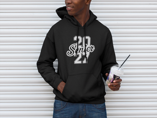Class of 2027 Success Graduation Hoodie – White Graphic