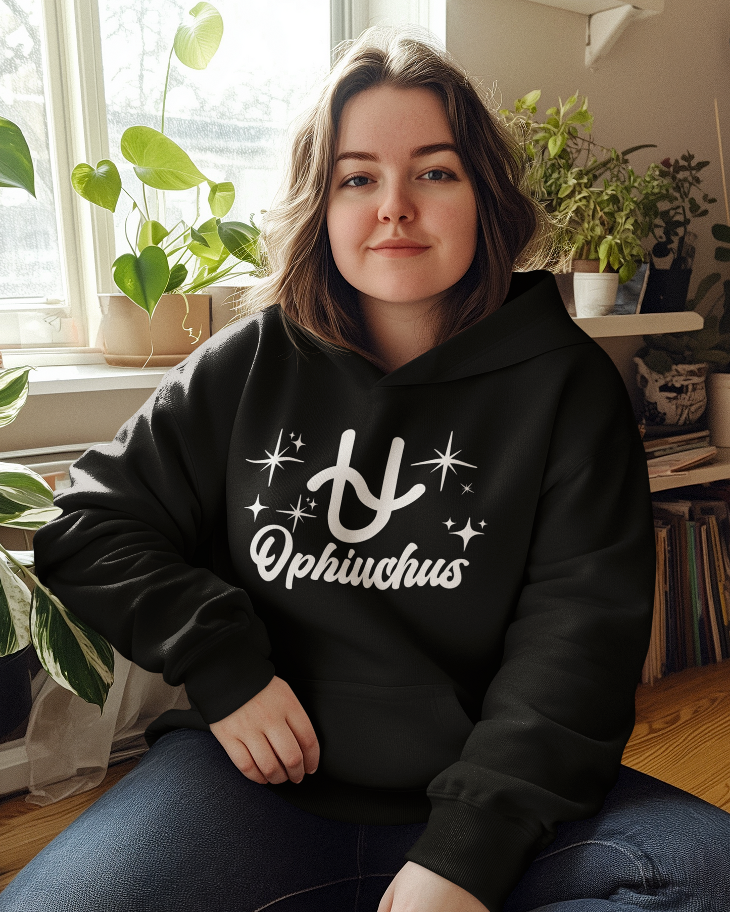 Ophiuchus Zodiac Hoodie | The 13th Sign. Unbothered. (White)