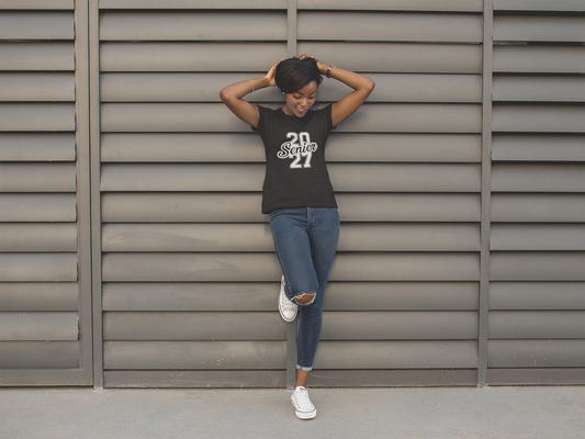 Class of 2027 Success Graduation T-Shirt – White Graphic