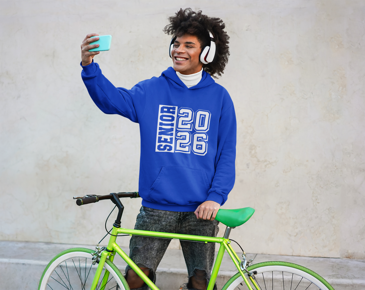 Senior 2026 Graduation Hoodie – White Design