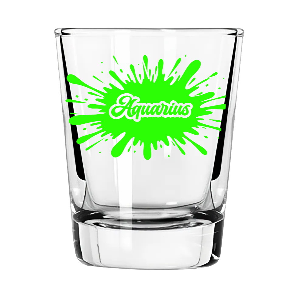 Aquarius Zodiac Shot Glass | Ahead of the Trend. Always Has Been.
