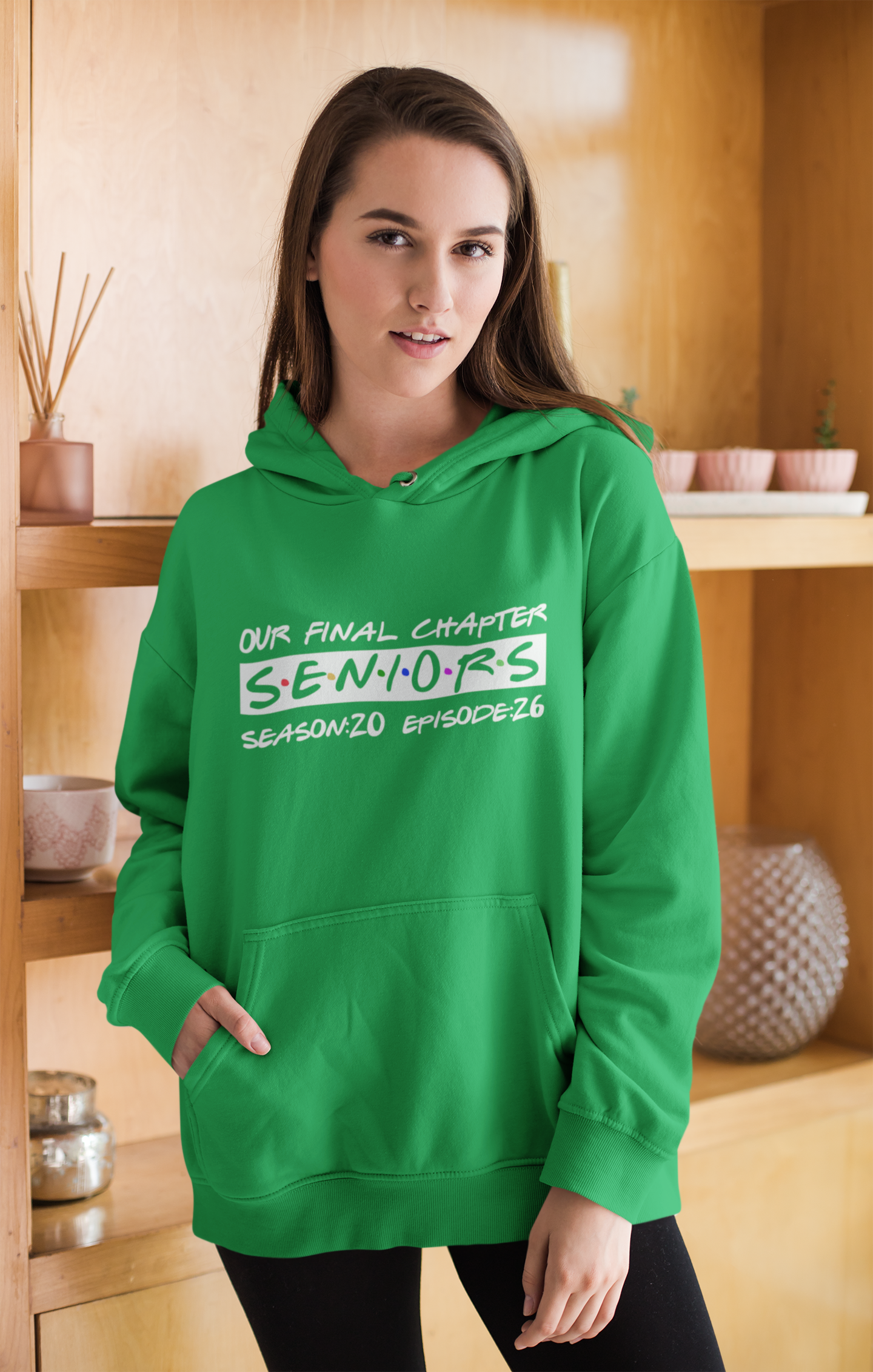 Final Chapter: Senior 2026 Graduation Hoodie – White Design