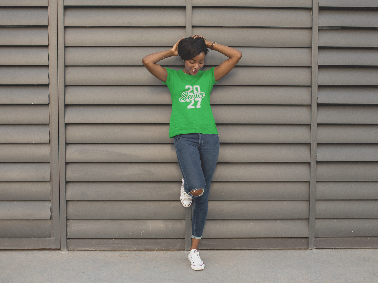 Class of 2027 Success Graduation T-Shirt – White Graphic