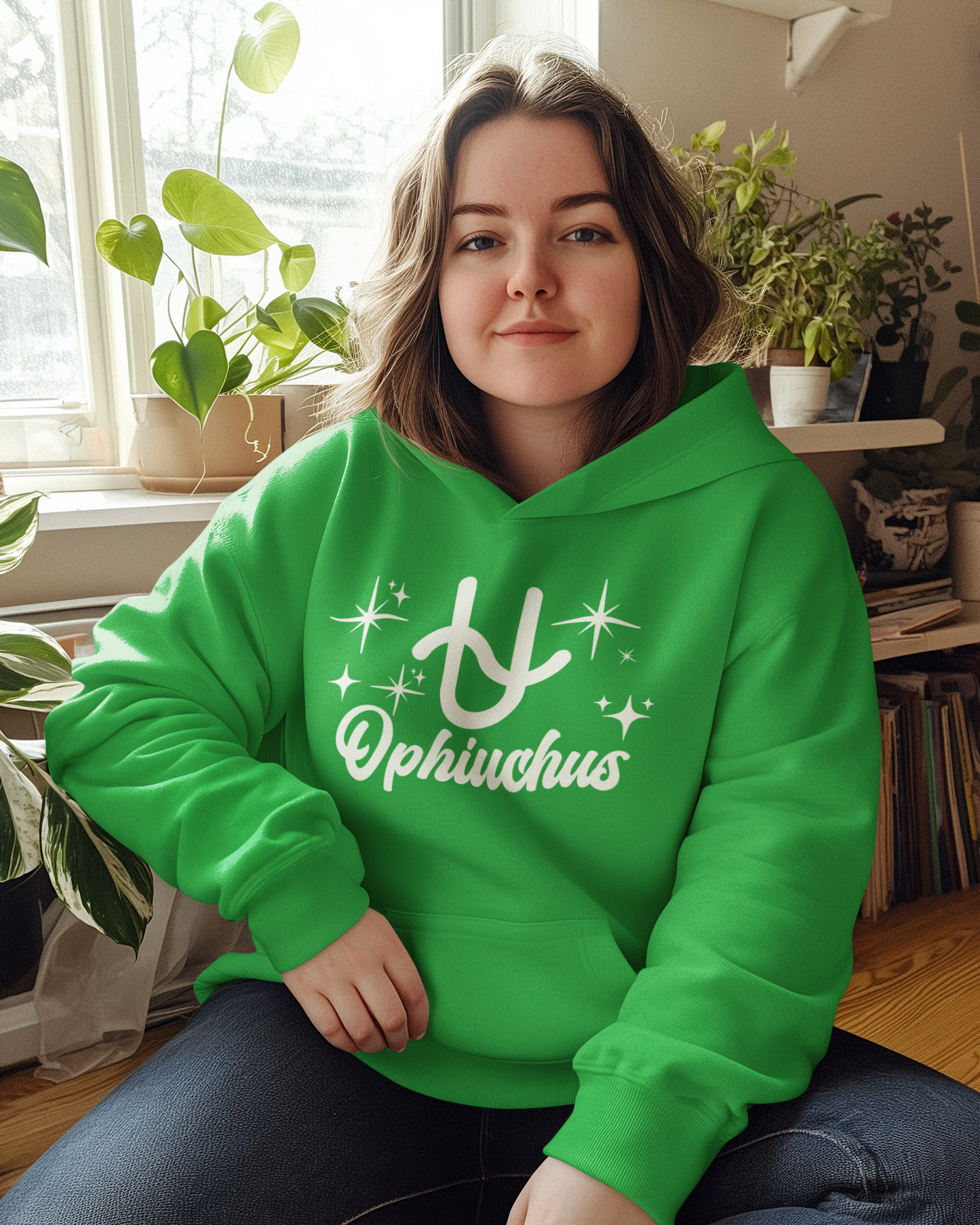 Ophiuchus Zodiac Hoodie | The 13th Sign. Unbothered. (White)