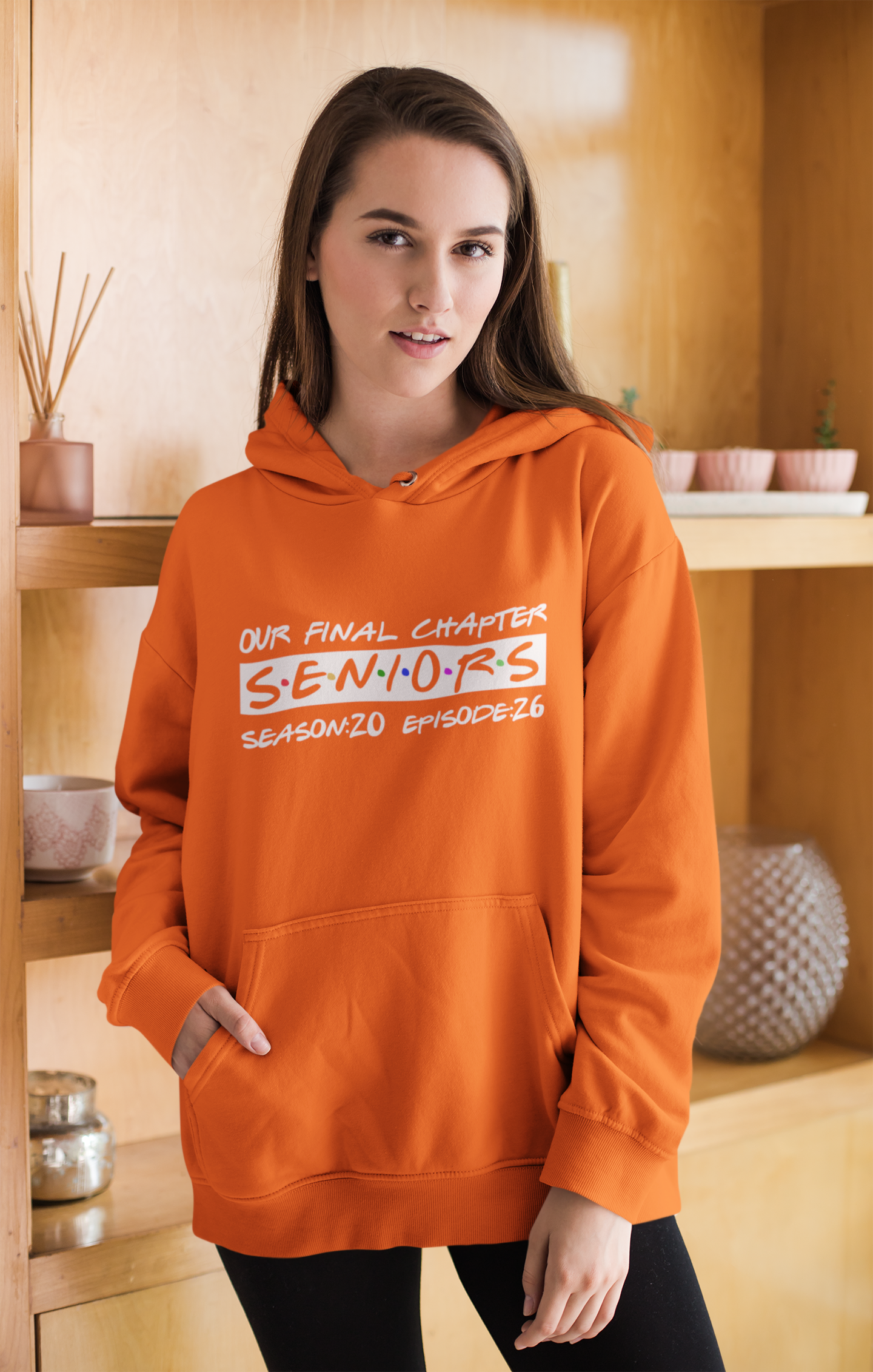 Final Chapter: Senior 2026 Graduation Hoodie – White Design