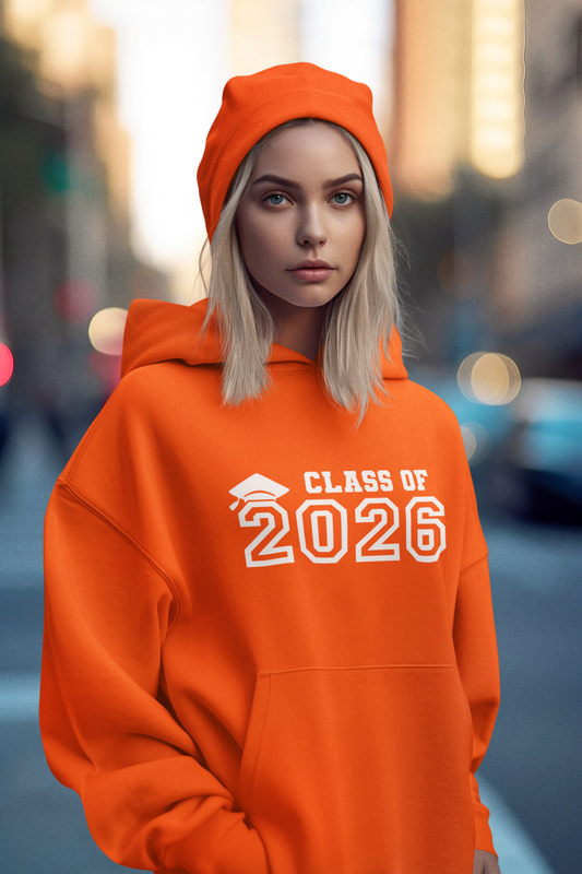 Class of 2026 Graduation Hoodie – White