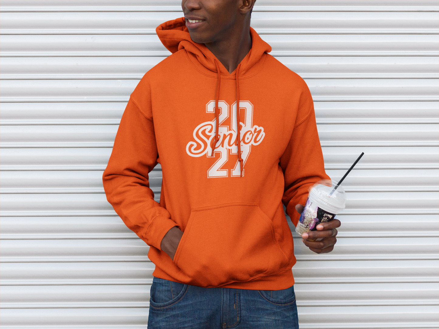 Class of 2027 Success Graduation Hoodie – White Graphic