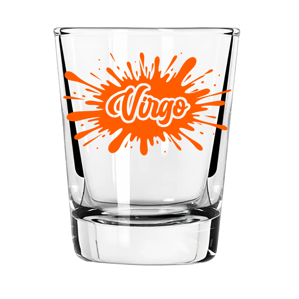 Virgo Zodiac Shot Glass | Precise Pour. Zero Tolerance for Mess.