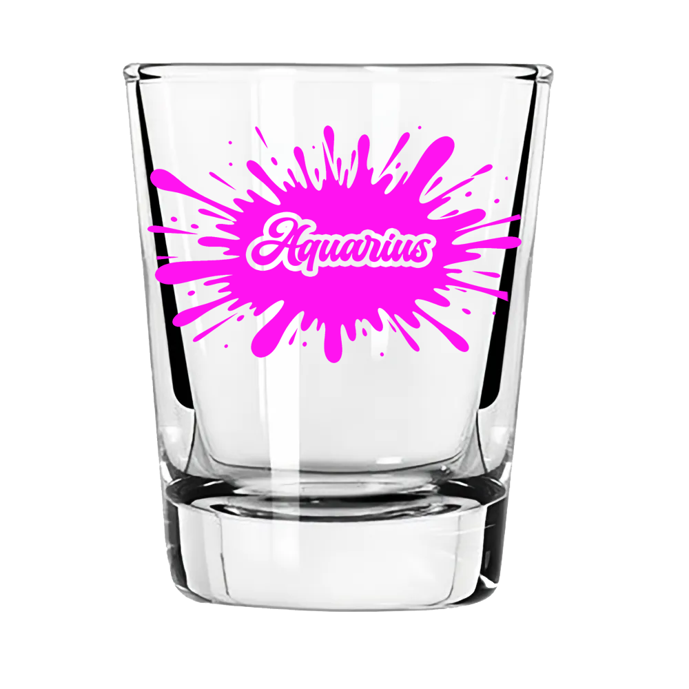 Aquarius Zodiac Shot Glass | Ahead of the Trend. Always Has Been.