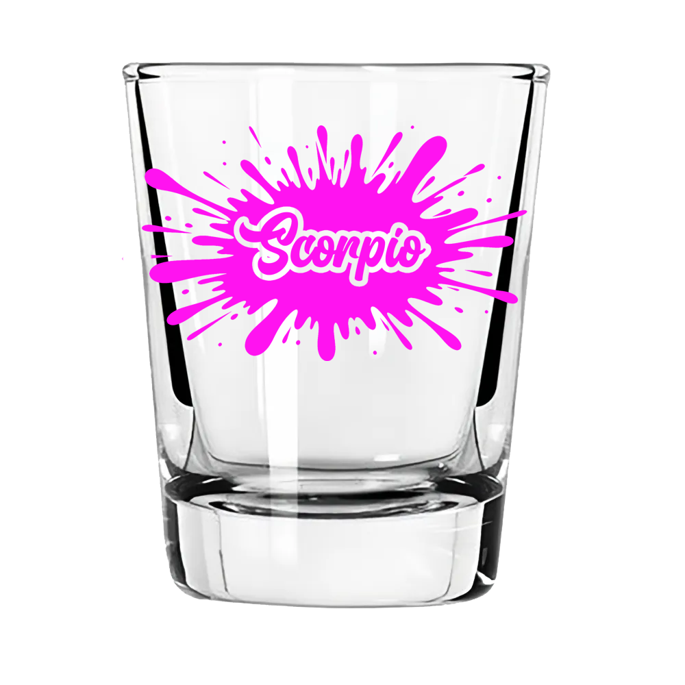 Scorpio Zodiac Shot Glass | Intense. Intentional. Unforgettable.