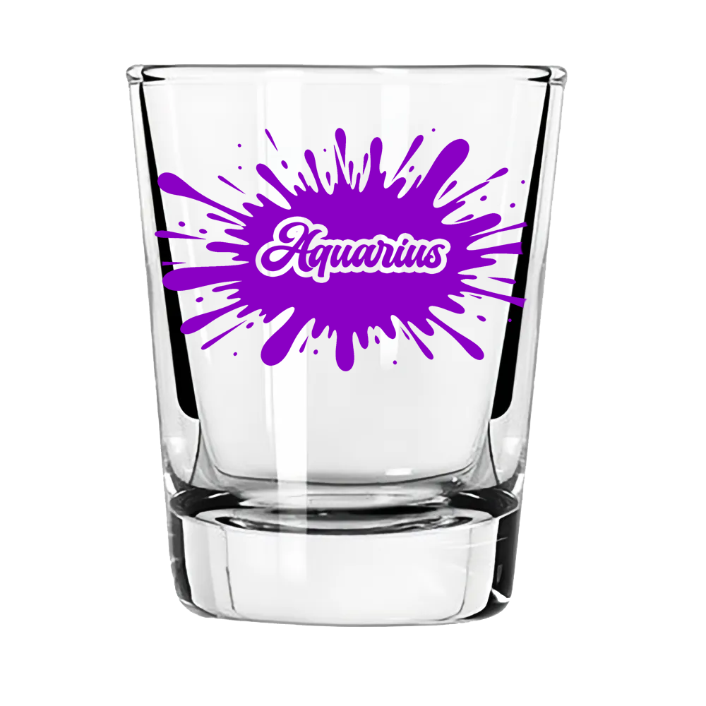 Aquarius Zodiac Shot Glass | Ahead of the Trend. Always Has Been.