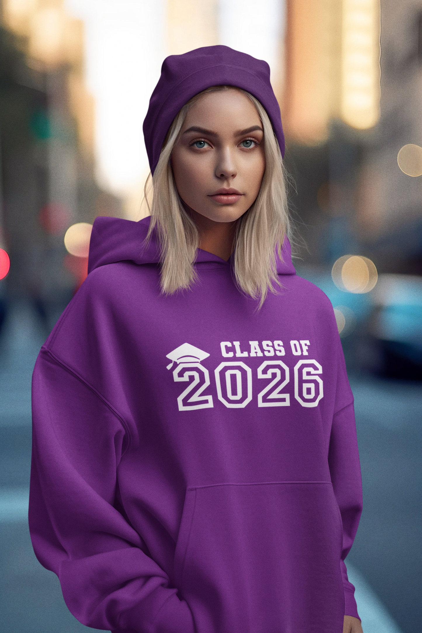 Class of 2026 Graduation Hoodie – White