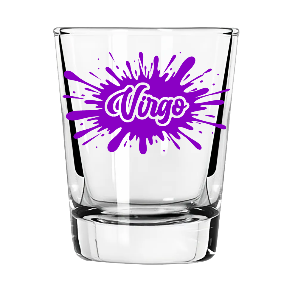 Virgo Zodiac Shot Glass | Precise Pour. Zero Tolerance for Mess.