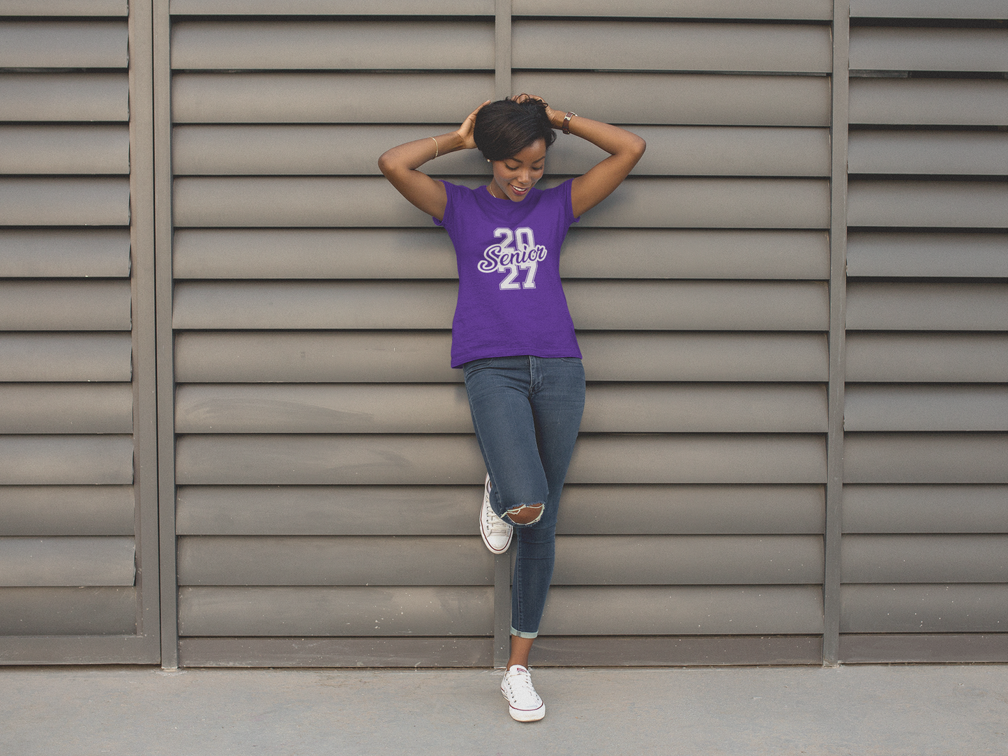 Class of 2027 Success Graduation T-Shirt – White Graphic