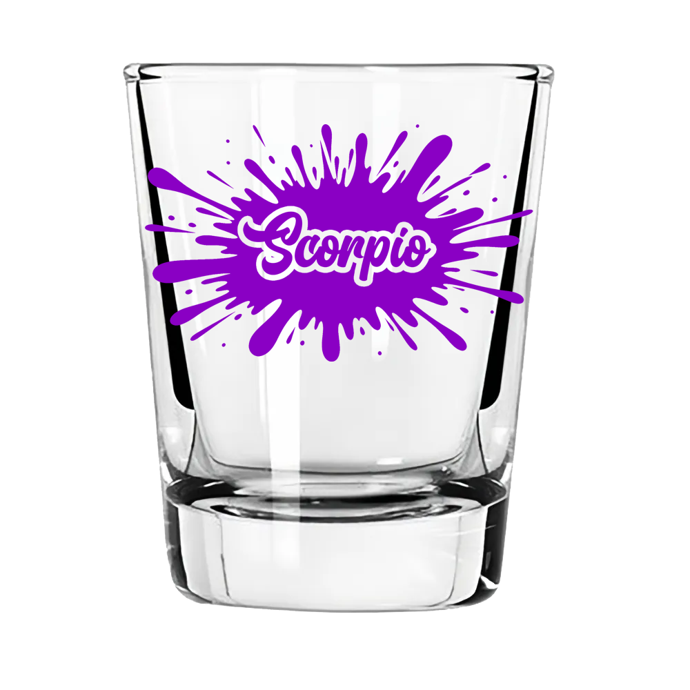 Scorpio Zodiac Shot Glass | Intense. Intentional. Unforgettable.