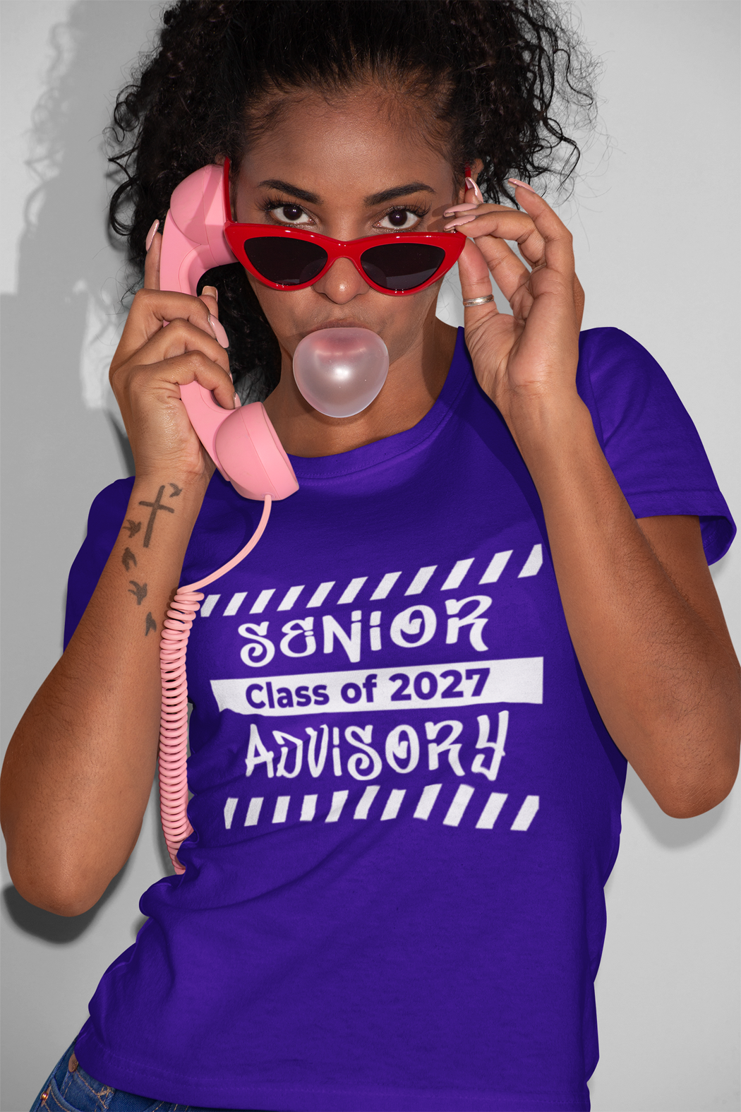 Senior Advisory Class of 2027 T-Shirt – White Graphic