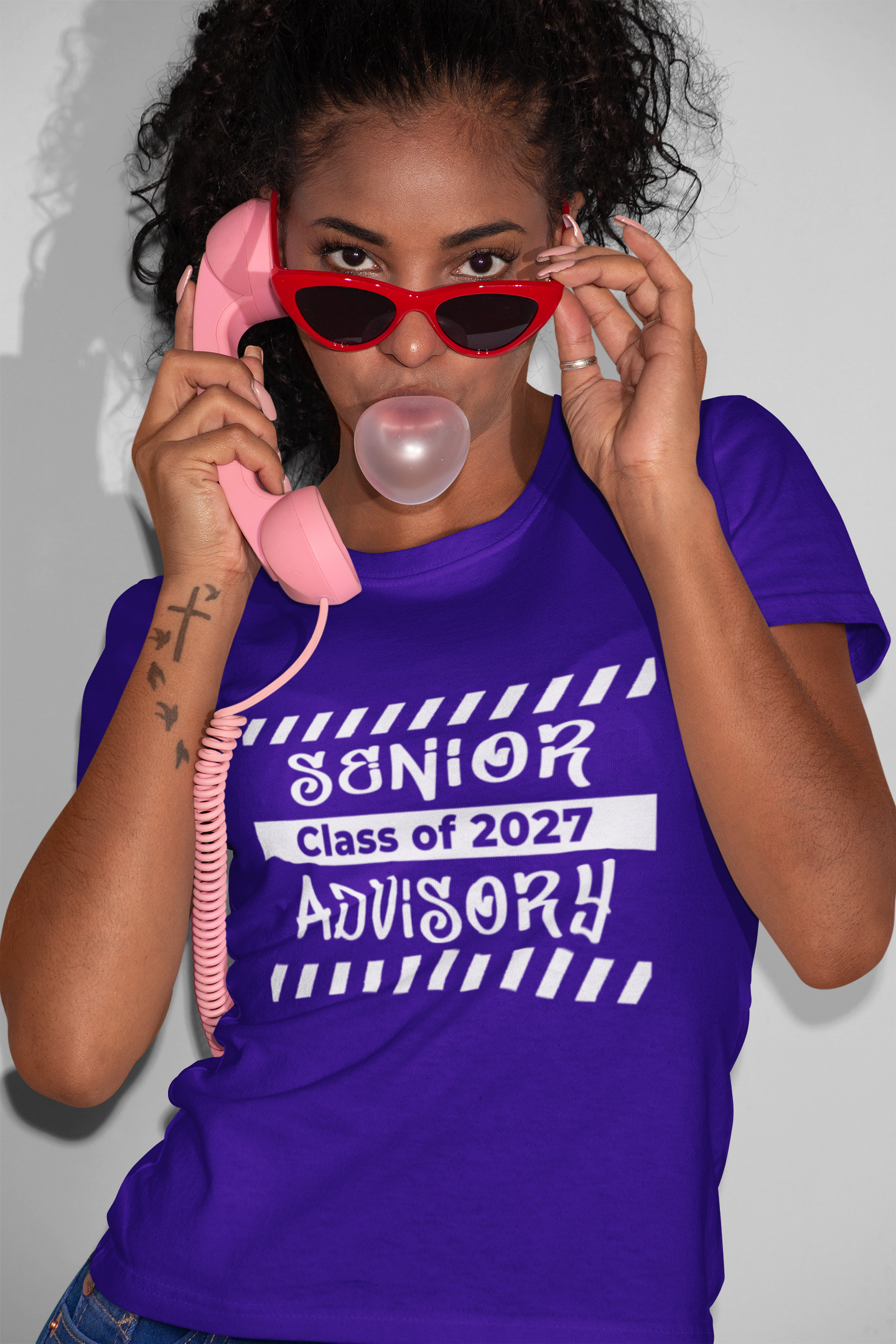 Senior Advisory Class of 2027 T-Shirt – White Graphic